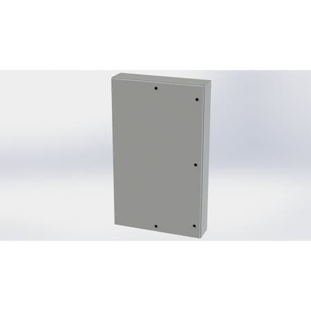 Saginaw Control & Engineering 1/4 Turn Latch Electrical Enclosures, 60 in H, 8 in D, 36 in W, NEMA 3R, 4, 12, 13, Carbon Steel SCE-60EL3608LP